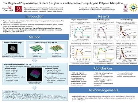 Aquil Frost, Environmental Engineering, Central State UniversityGraduate Student Mentor: Abishek Venkatakrishnan John Lewnard, Mechanical Engineering,