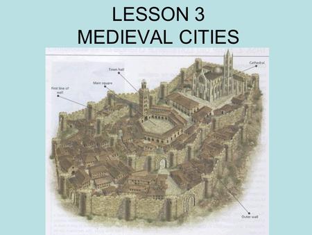 LESSON 3 MEDIEVAL CITIES. FIVE MINUTES to READ pages 48 and 49.