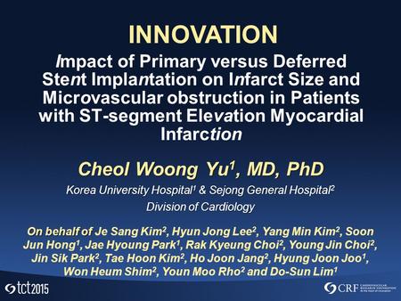 Impact of Primary versus Deferred Stent Implantation on Infarct Size and Microvascular obstruction in Patients with ST-segment Elevation Myocardial Infarction.