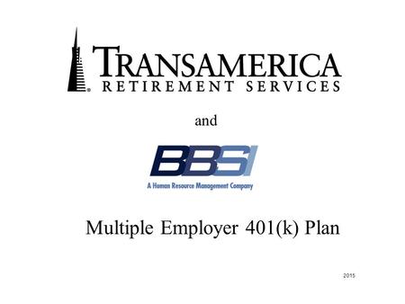 Multiple Employer 401(k) Plan