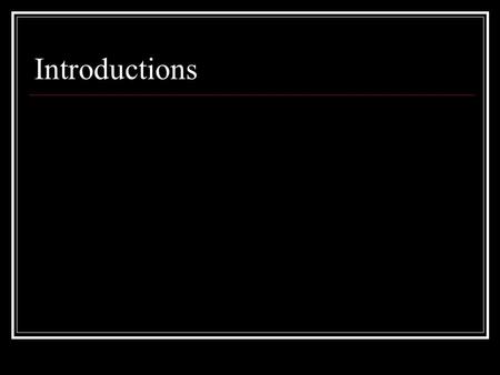 Introductions. Emergency Planning Emergency Management & Preparedness Street Smarts Version.