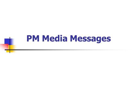 PM Media Messages. #1 Should we talk about air quality, or PM and ozone? Use “air quality” rather than specific pollutants as much as possible Public.