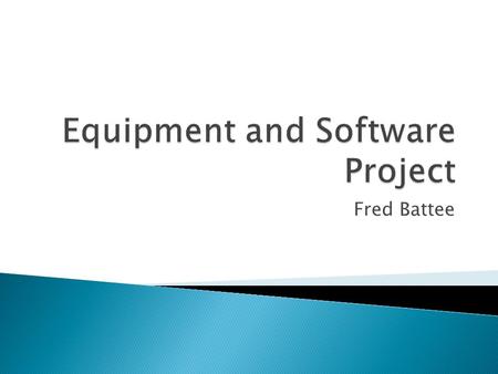 Fred Battee.  Main goal of strength and conditioning is to prepare athletes for peak performance  Improve strength, speed, agility  This presentation.