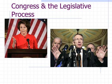 Congress & the Legislative Process. Founders’ Intentions Most powerful branch of government It is Article I: 18+ expressed powers Representative assembly.