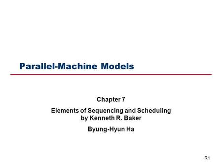 Outline Introduction Minimizing the makespan Minimizing total flowtime