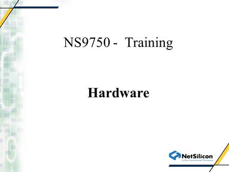 NS9750 - Training Hardware. Print Engine Controller NS9775.