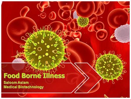 Food Borne Illness Saloom Aslam Medical Biotechnology.