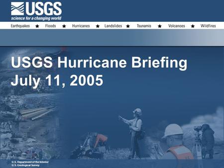 Click to edit Master title style Click to edit Master subtitle style U.S. Department of the Interior U.S. Geological Survey U.S. Department of the Interior.