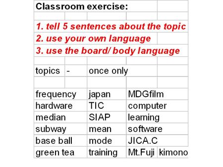 What works for adult learners? Adult learners focus on one thing at a time. They should not have to take a lot of notes while you want them to listen.