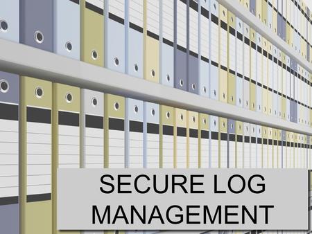 SECURE LOG MANAGEMENT. BalaBit - the company How we do system logging When syslogs are not enough.