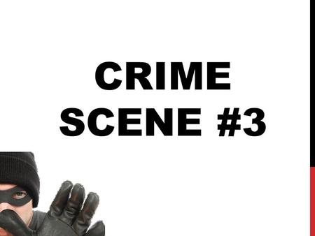 CRIME SCENE #3. THE CRIME SCENE SKETCHSKETCH EVIDENCE Evidence #1: A warning note saying… “They found out! Clear out the account and get out now!”