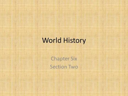 World History Chapter Six Section Two. Culture of the Andes At first people settled in villages along the coast of Peru and Chile Expanded inland and.