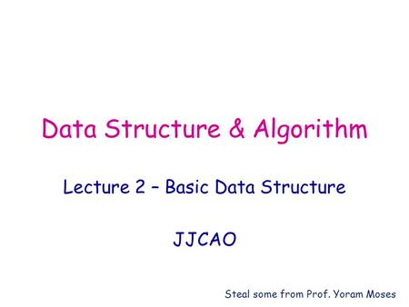 Data Structure & Algorithm