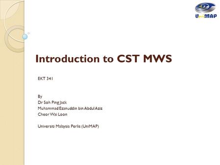 Introduction to CST MWS