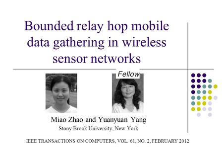 Bounded relay hop mobile data gathering in wireless sensor networks