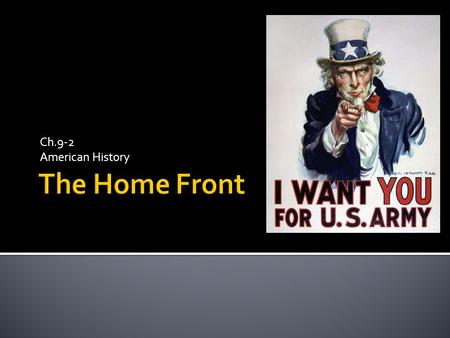 Ch.9-2 American History.  Created by Congress to promote cooperation between gov’t, private industry, and citizens  Applying Progressive ideas they.