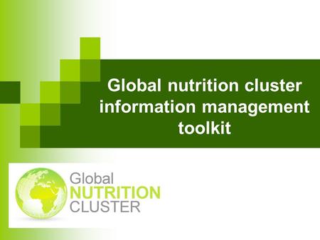 Global nutrition cluster information management toolkit.