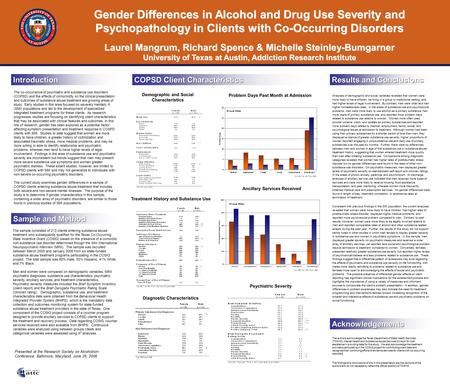 Introduction Results and Conclusions Analyses of demographic and social variables revealed that women were more likely to have children, be living in a.