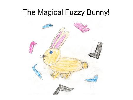 The Magical Fuzzy Bunny!. Once upon a time there was a rabbit named Fuzzy Bunny. He was a bunny who was always putting on others shoes.