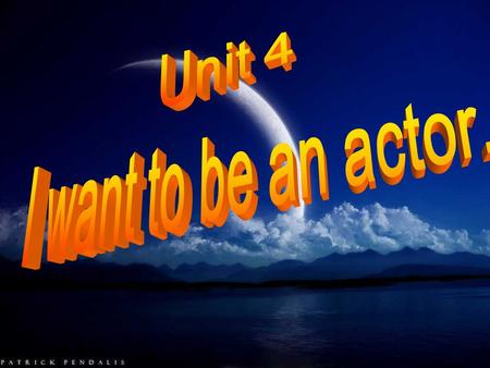 1.--What do you do ? --I am an actor. 2.--What does he/she do ? --He/She is a doctor. 3.--What does your mother do ? --She is a waiter. Task 1.