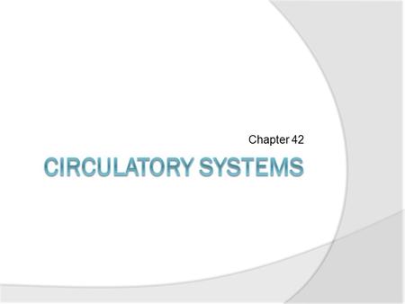 Chapter 42. No Circulatory System  Exchange across PM directly with environment  Gastrovascular cavity Digestion and distribution.