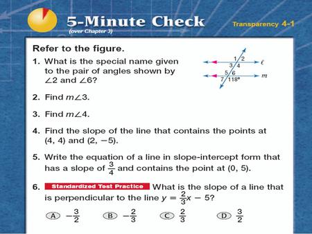 Classifying triangles