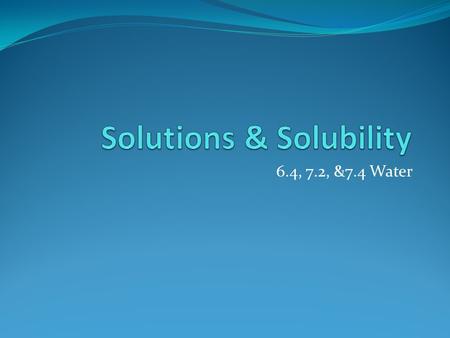 6.4, 7.2, &7.4 Water. Water Canada has ____of the world’s fresh water supply. The water supply is available as: ______water (e.g. Great Lakes, rivers)