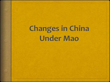 Confucianism Replaced  Chinese Communists replace Confucianism with new philosophy  Combines the works of Marx and Mao  Replaces Confucian analects.