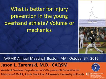 AAPMR Annual Meeting| Boston, MA| October 3rd, 2015