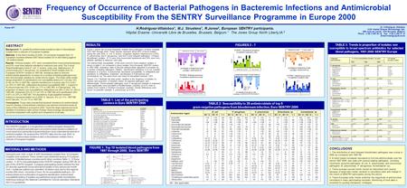 Figure 1 shows the 10 most frequently isolated blood pathogens in these hospitals from 1997 through 2000. These species represent about 85% of blood isolates.