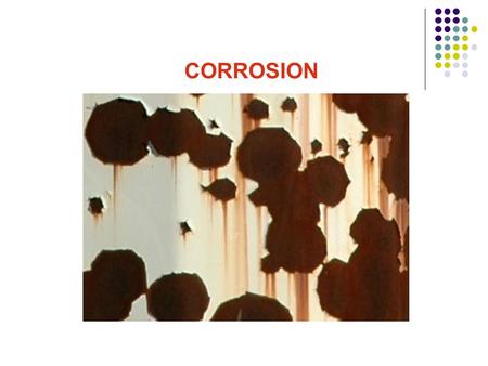 CORROSION.  Introduction  Forms of Corrosion o Uniform Corrosion o Pitting Corrosion o Stress Corrosion Cracking o Crevice Corrosion o Erosion Corrosion.