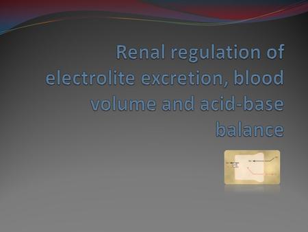 Amount of NaCl body determines the volume of ECF Change in the amount of NaCl always leads to change in ECF volume! Change in ECF volume causes change.