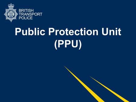 Public Protection Unit (PPU). Division B… PPU PPU workstreams Suicide prevention Mental health Youth welfare Sexual offences Domestic Violence Antisocial.