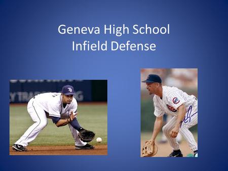 Geneva High School Infield Defense. General Rules GET AN OUT!! Each position is different – coach them that way Limit to 3 outs an inning Make regular.