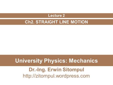 University Physics: Mechanics