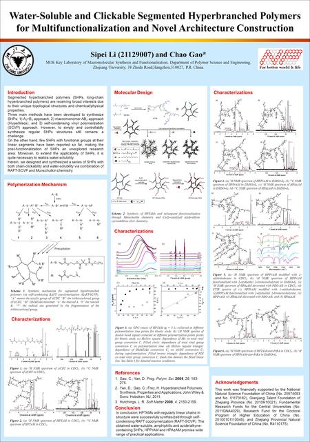 Introduction Segmented hyperbranched polymers (SHPs, long-chain hyperbranched polymers) are receiving broad interests due to their unique topological structures.