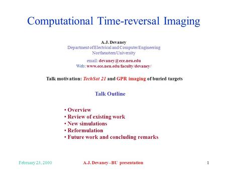 Computational Time-reversal Imaging