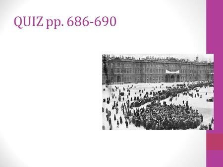 QUIZ pp. 686-690. QUIZ ANSWERS THE TRANSFORMATION OF LIBERALISM – GREAT BRITAIN Two new working-class organizations in Britain at this time - 1. Trade.