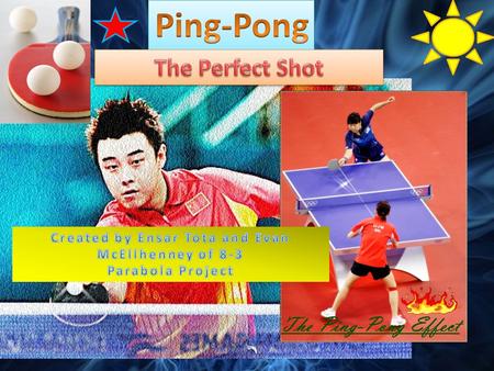 Ping-pong, or table tennis is a sport or hobby that requires hand-eye coordination and skill. The key point in ping-pong is for a person to serve the.