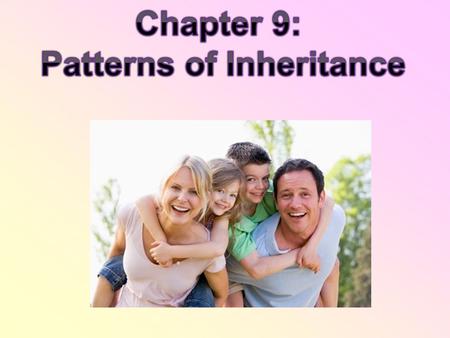 Patterns of Inheritance