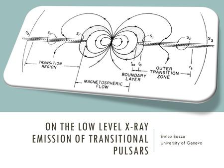 ON THE LOW LEVEL X-RAY EMISSION OF TRANSITIONAL PULSARS Enrico Bozzo University of Geneva.