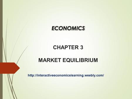 MARKET EQUILIBRIUM  Market equilibrium exists when quantity demanded (Qd) equals quantity supplied (Qs).