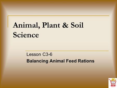 Animal, Plant & Soil Science