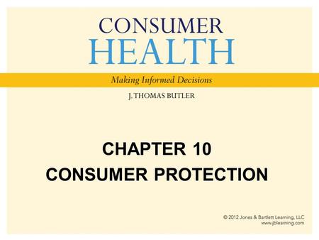 CHAPTER 10 CONSUMER PROTECTION