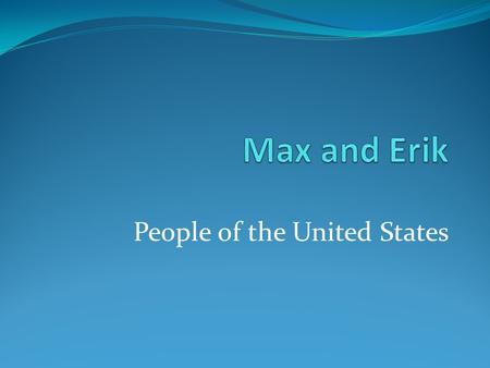 People of the United States. Latinos The Latinos arrived in the United States of America in about 1942. The first Latinos to arrive in the Americas were.