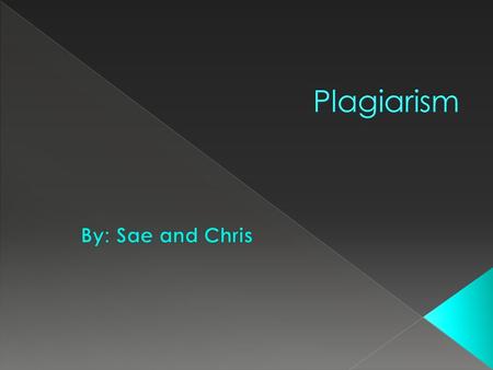  Understanding plagiarism is important because we need to know how to prevent from plagiarizing. If we don’t know what plagiarism is and we copied some.