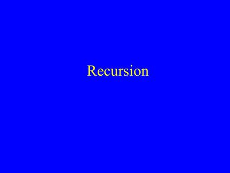 Recursion. The Fibonacci sequence presented in 1201 by Leonardo Fibonacci is one of the most famous. It looks like this 1, 1, 2, 3, 5, 8, 13, 21, 34,