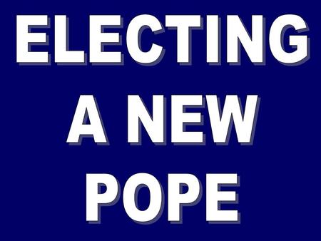 The Pope is a central figure in World Religion. He is: the leader of the Roman Catholic Faith across the world the Bishop of Rome the successor of St.