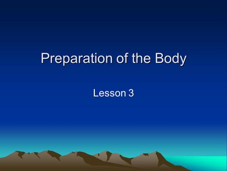 Preparation of the Body Lesson 3. Lesson Objectives What are the aspects of skill related fitness? Which one of these is most important to badminton and.