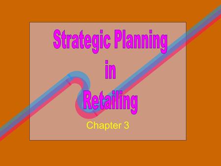 Strategic Planning in Retailing Chapter 3.